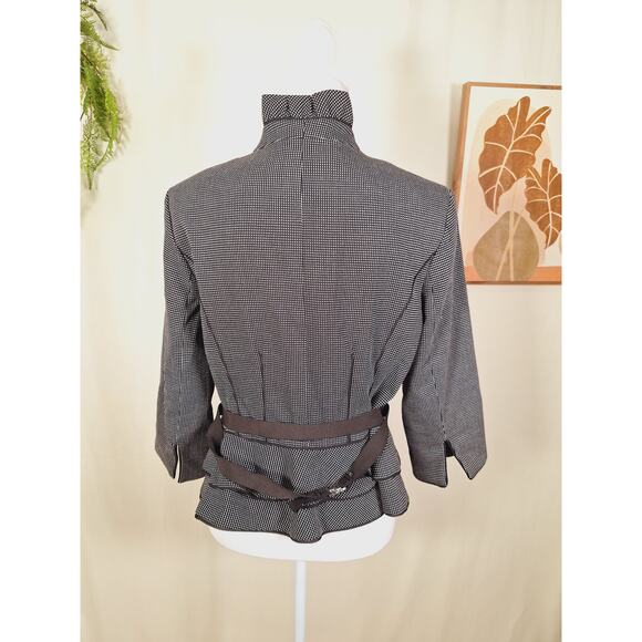 White House Black Market Women's Polka Dot Blazer Jacket Size 10 - Picture 3 of 8